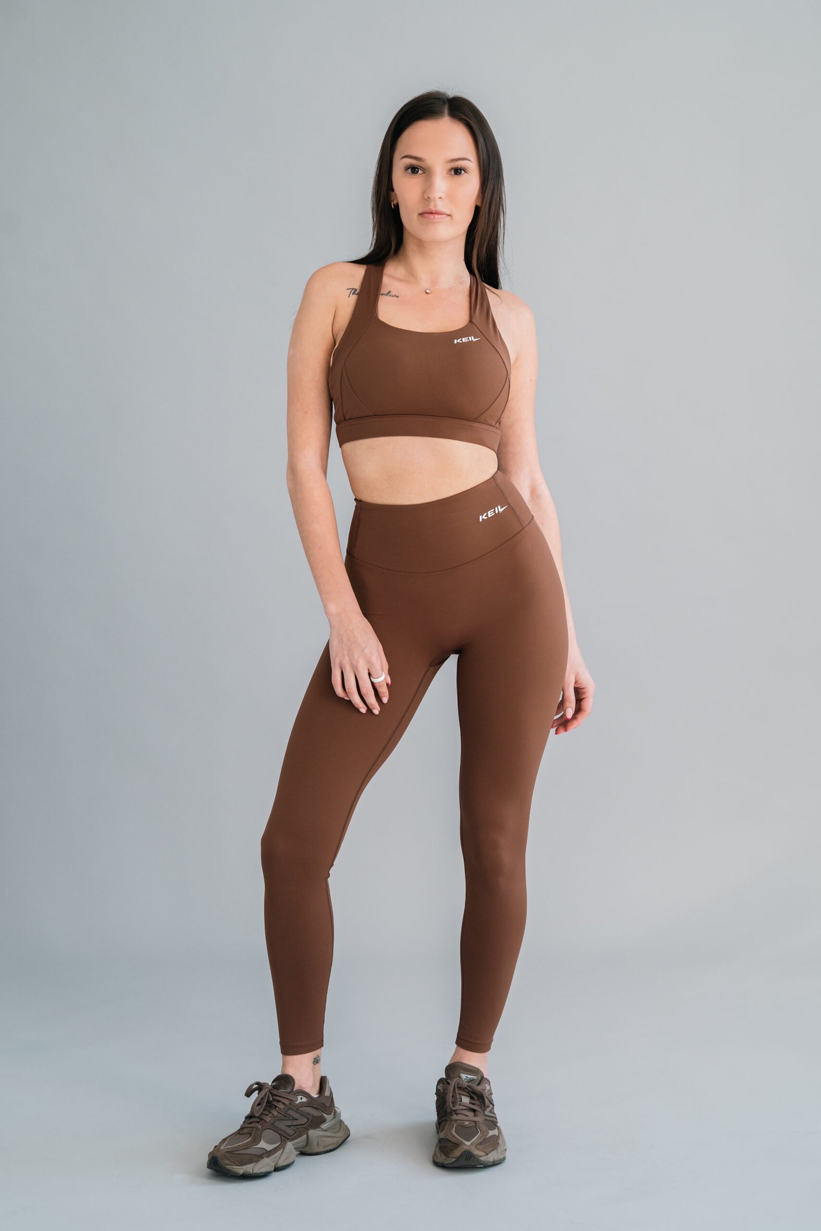 KEIL athletic Brown Leggings - sieviešu sporta legingi brūnā krāsā