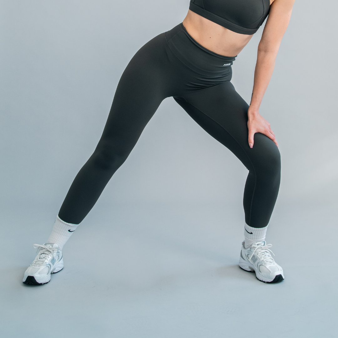 Sieviete trenējas KEIL athletic Dark Gray Leggings - jogas un fitnesa apģērbs