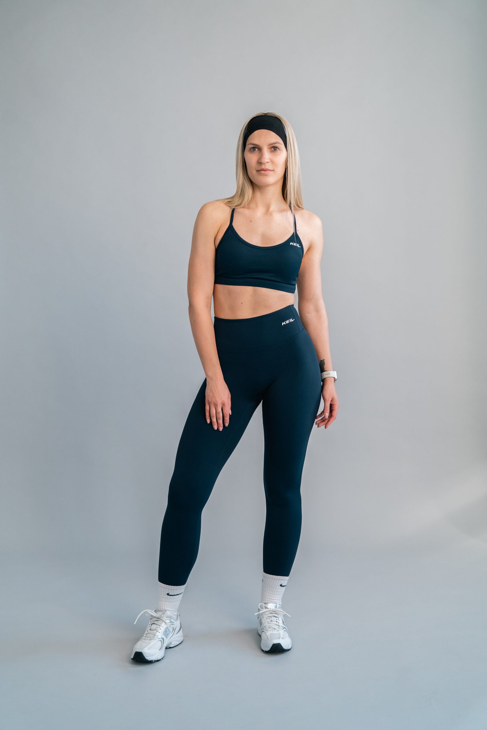 KEIL athletic Dark Blue Leggings - tumši zili sieviešu sporta legingi ar augsto jostasvietu